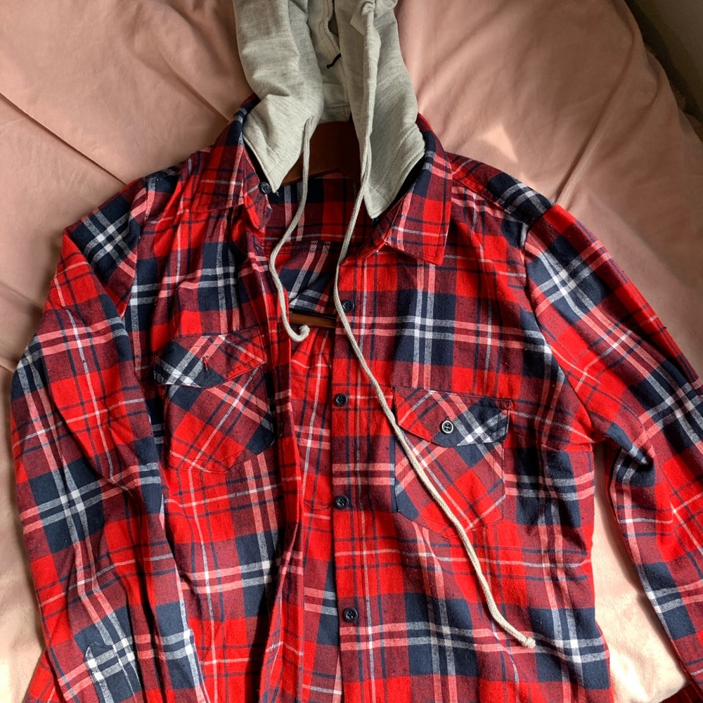 Hooded flannel